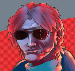 jamil neate headshot painted